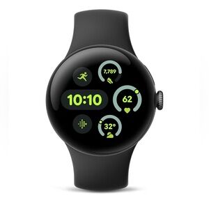 Google Pixel Watch 3 (41mm) Android Smartwatch, Matte Black Aluminum Case- Wi-Fi